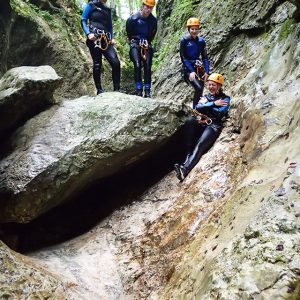 Zdrs po strugi soteskanje Bled