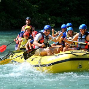 fun rufting bled on river sava near bled