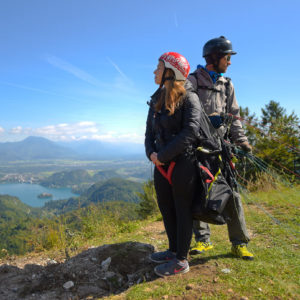 Jadralno padalstvo v tandemu na vrhu