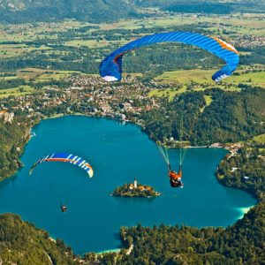 Paragliding Over Bled