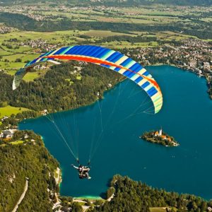 Fun Paragliding over Bled